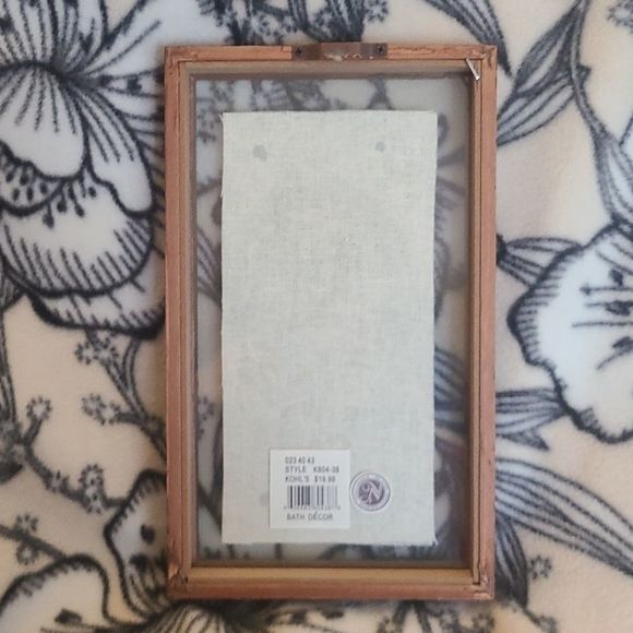 Our Family Grows with Love wall art 8"h x 4"w - dark brown and canvas - Picture 2 of 3